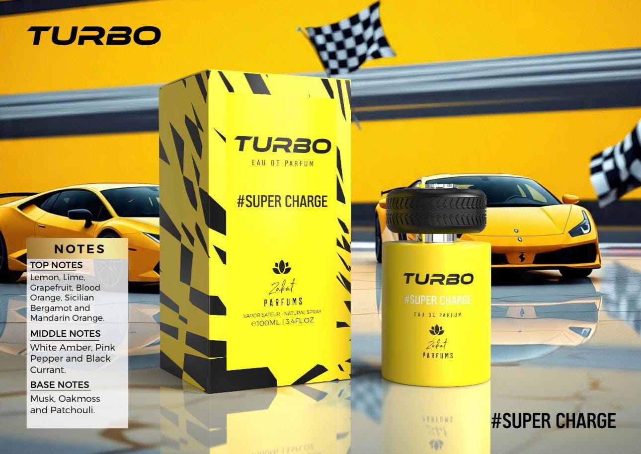 TURBO SUPER CHARGE MEN EDP - 100ML (3.40z) by ZAKAT
