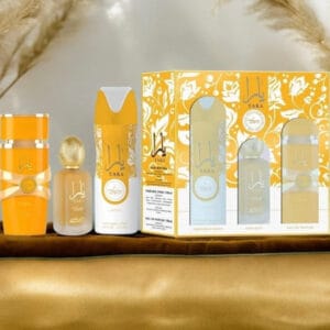 SET LATTAFA YARA TOUS WOMEN ( 3 PC) 3.4 OZ EDP / 6.8 OZ PERFUME SPY / 1.7 OZ HAIRMIST