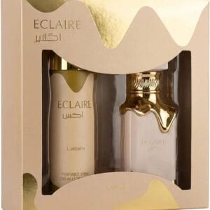 2 PCS SET ECLAIRE WOMEN EDP - 100ML + 200ML PERFUMED SPRAY BY LATTAFA