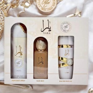 SET LATTAFA Yara MOI WOMEN ( 3 PC) 3.4 OZ EDP / 6.8 OZ PERFUME SPY / 1.7 OZ HAIRMIST