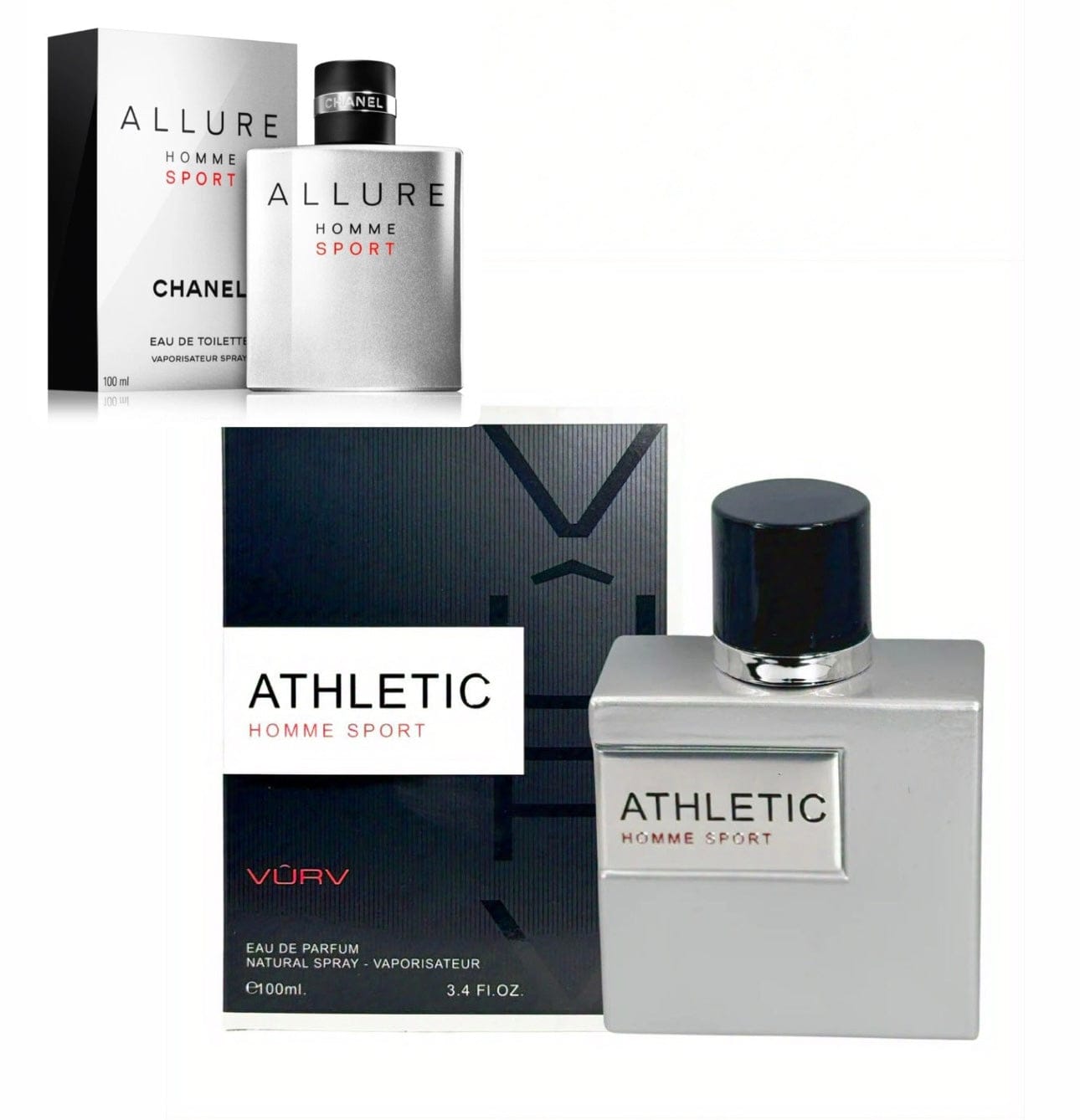 VURV ATHLETIC HOMME SPORT EDP - 100ML (3.4oz) By VÜRV
