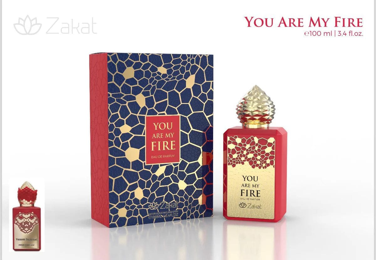 YOU ARE MY FIRE ROUGE UNISEX - EDP 100ML (3.4oz) BY ZAKAT