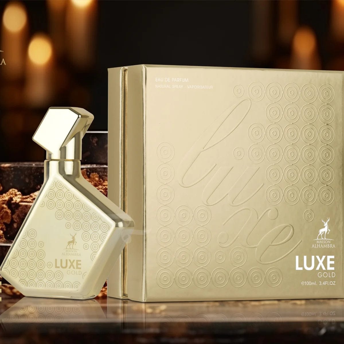 LUXE GOLD UNISEX EDP - 100ML (3.4oz) BY MAISON ALHAMBRA