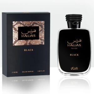 HAWAS BLACK MEN EDP - 100ML (3.40z) BY RASASI