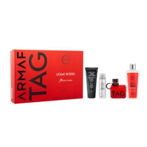 GIFT SET TAG HIM UOMO ROSSO  Men EDP - 4PCS By Armaf